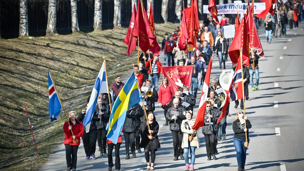 Tidigare år startade socialedemokraternas tåg vid Folkparken, i år sker starten på torget.
