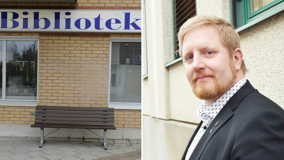 Daniel Sjögren (S) ordförande i kulturnämnden. ”Men vår absoluta målsättning är att det ska finnas någon typ av biblioteksverksamhet på Morö Backe”.
