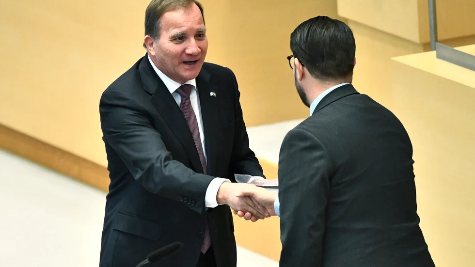 Att gå ihop med SD om pensionerna ses inte som ett alternativ för Löfven, säger statsministern till TT. Arkivbild.