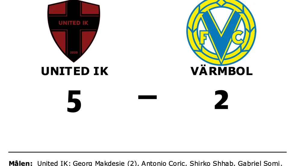 United IK Nordic vann mot Värmbols FC
