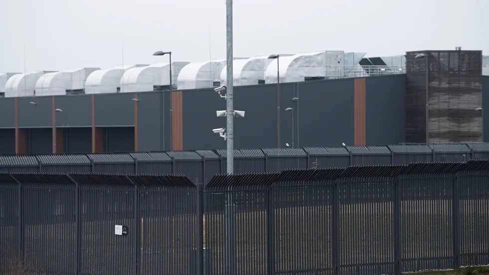 Amazons serverhall utanför Eskilstuna drar lika mycket ström som en medelstor svensk stad. Arkivbild.