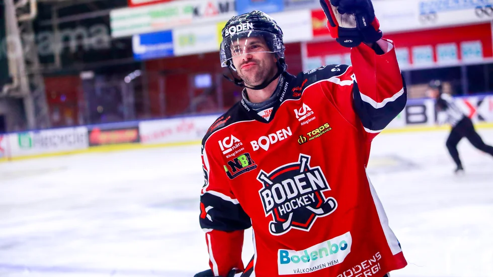 Backen Fredrik Bergdahl är klar för en ny säsong med Boden Hockey 