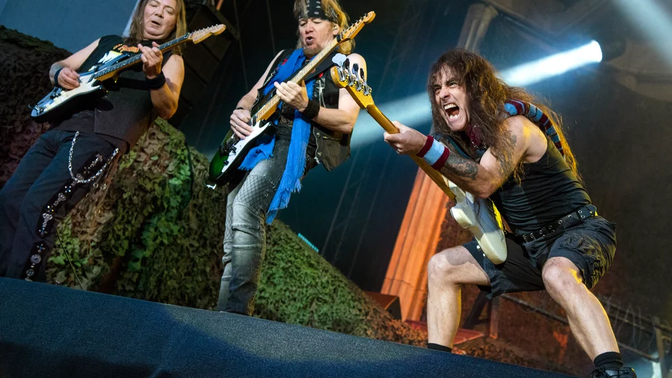 Iron Maiden återkommer till Sverige först nästa sommar. Arkivbild.