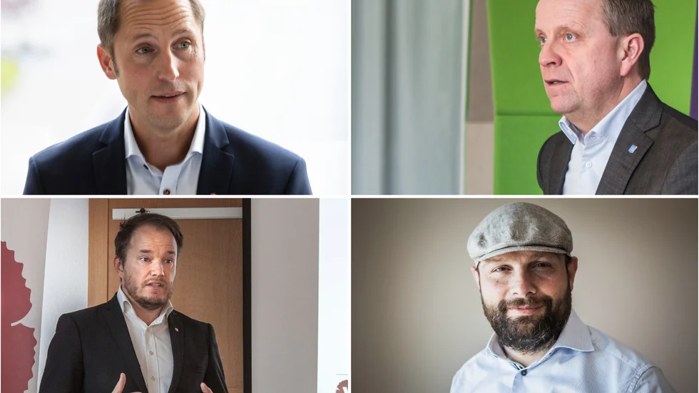 Erik Pelling (S), Fredrik Ahlstedt (M), Tobias Smedberg (V) och Mohamad Hassan (L) är alla kommunalråd i Uppsala. 