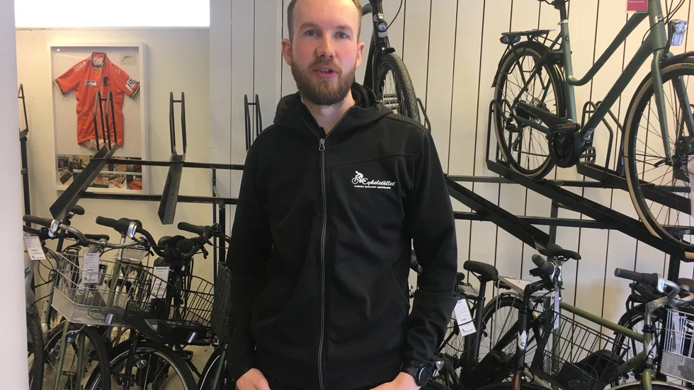 Rejält utplockat i sortimentet, berättar Fredrik Nordin, vd på Cykelstället.