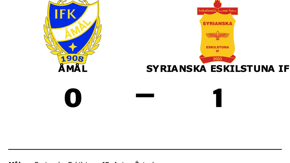 Åmål förlorade mot Syrianska Eskilstuna IF