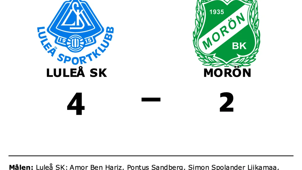 Luleå SK vann mot Morön