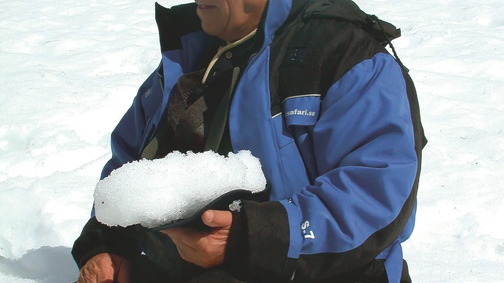 Ibrahim Ali Souza känner sig glad över att ha fått besöka Sverige och se snö i verkligheten.