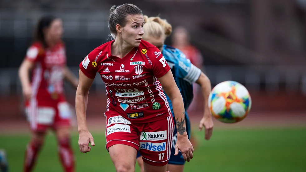 Selina Henriksson gjorde Piteås första mål i segern mot AIK. Arkivbild.