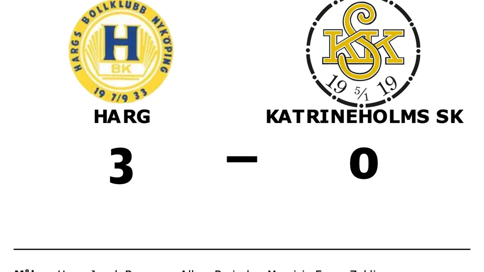 Hargs BK vann mot Katrineholms SK FK