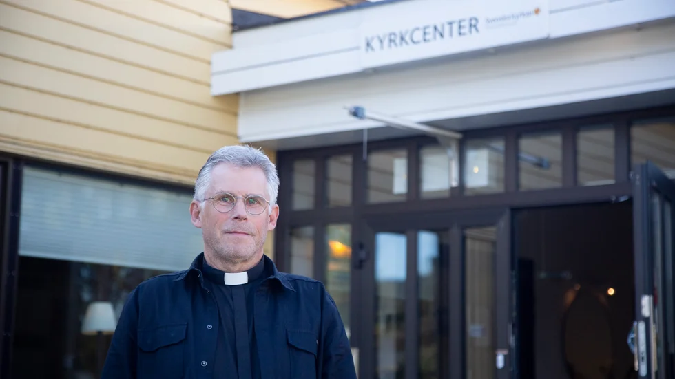 "Det finns en samvetsklausul, men vi ska vara tydliga med att alla är välkomna", säger Richard Asplund, kyrkoherde i Piteå församling. (Arkivbild)