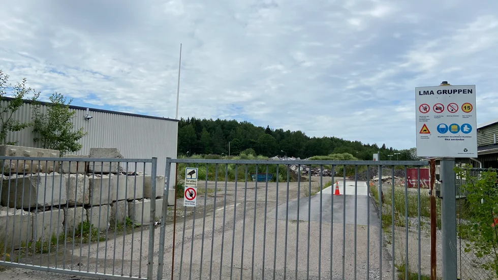 LMAG:s stängda område i Lagersberg.