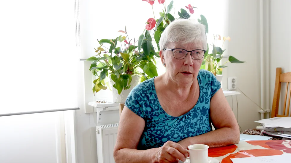 Anja Matti, maka till Ingvar som avled efter fall på Bergvikens korttidsboende.