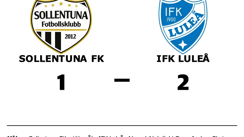 Sollentuna FK förlorade mot IFK Luleå