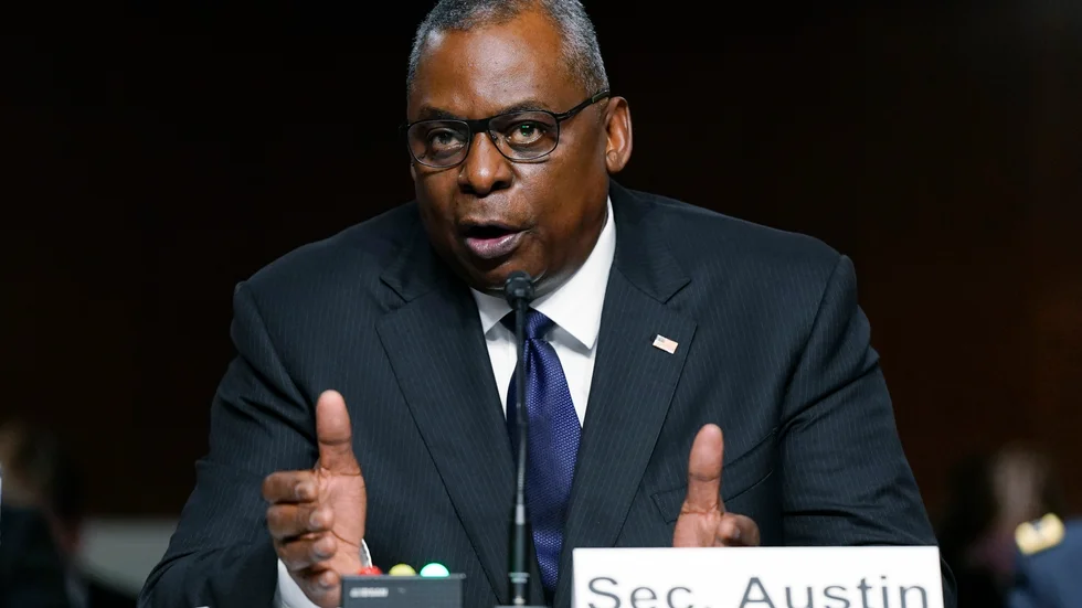 USA:s försvarsminister Lloyd Austin frågas ut i senaten.