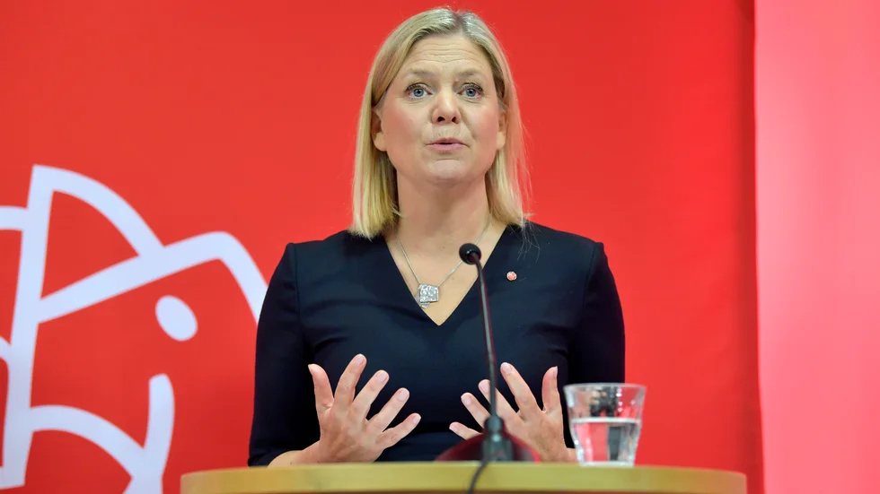 Finansminister Magdalena Andersson (S) väntas bli vald till ny S-ledare. Frågan är om hon även kan bli godkänd som ny statsminister av riksdagen och när det kan ske. Arkivbild.
