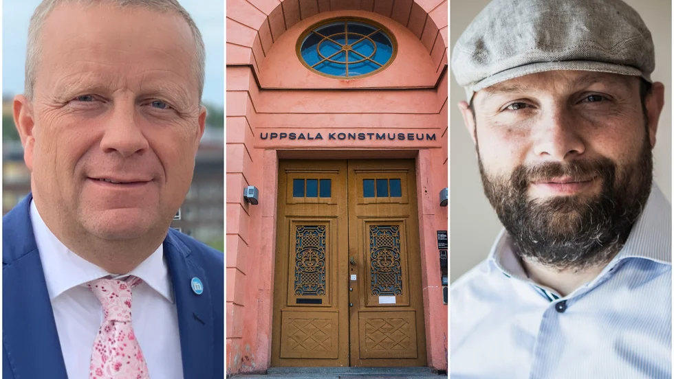 Fredrik Ahlstedt (M) och Mohamad Hassan (L) gör helt olika tolkningar av Eva Edwardssons beslut. Galet, enligt Ahlstedt. Korrekt, enligt Hassan.