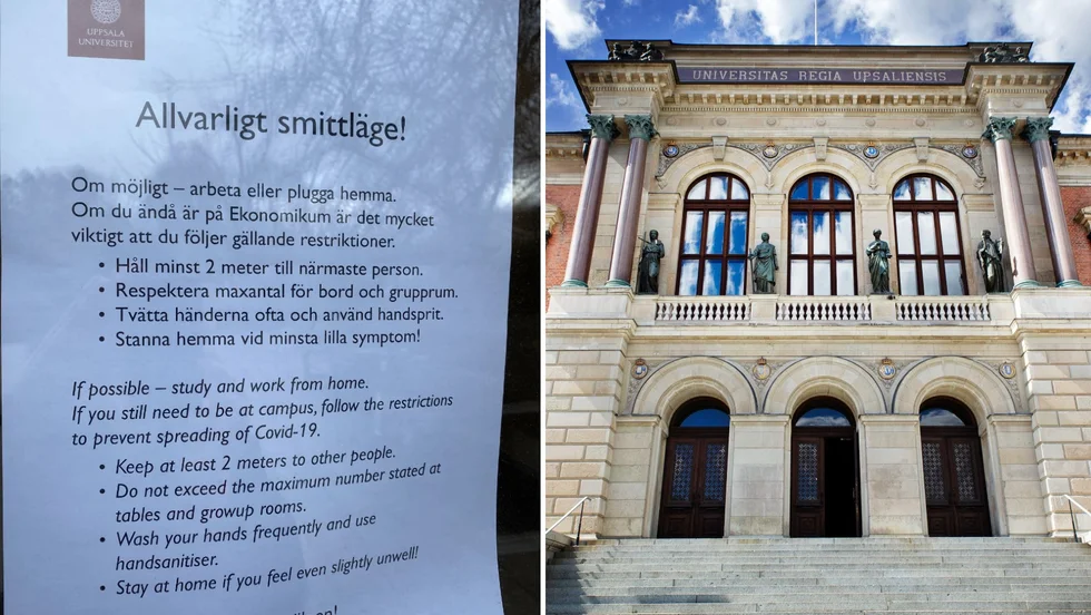 En smittsam variant av coronaviruset sprids bland studenter i Uppsala. 