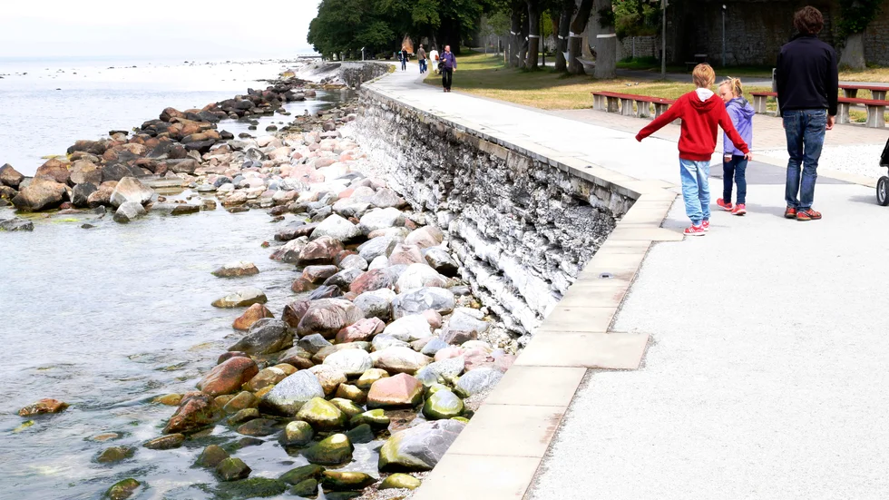 Strandpromenaden i Visby.