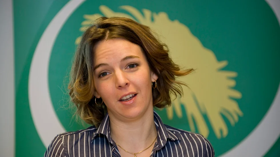 Zaida Catalán, då kandidat för Miljöpartiet, i Stockholm 2009.