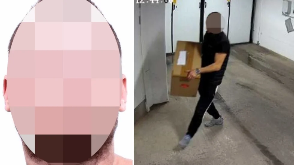 43-åringen till vänster utpekas som ledargestalt i Uppsalas undre värld. Mannen till höger, en av dem som häktats i utredningen, bär på bilden en låda med narkotika, enligt polisen.
