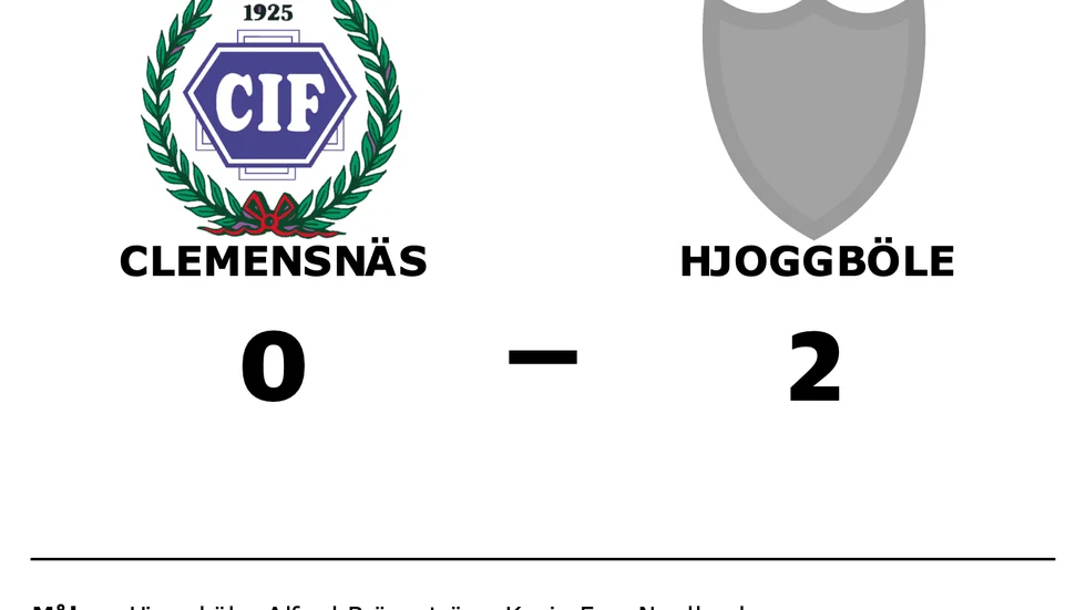 Clemensnäs förlorade mot Hjoggböle