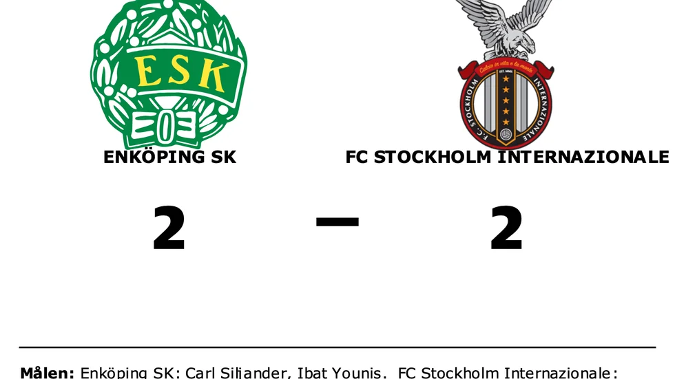 Enköping SK spelade lika mot FC Stockholm Internazionale
