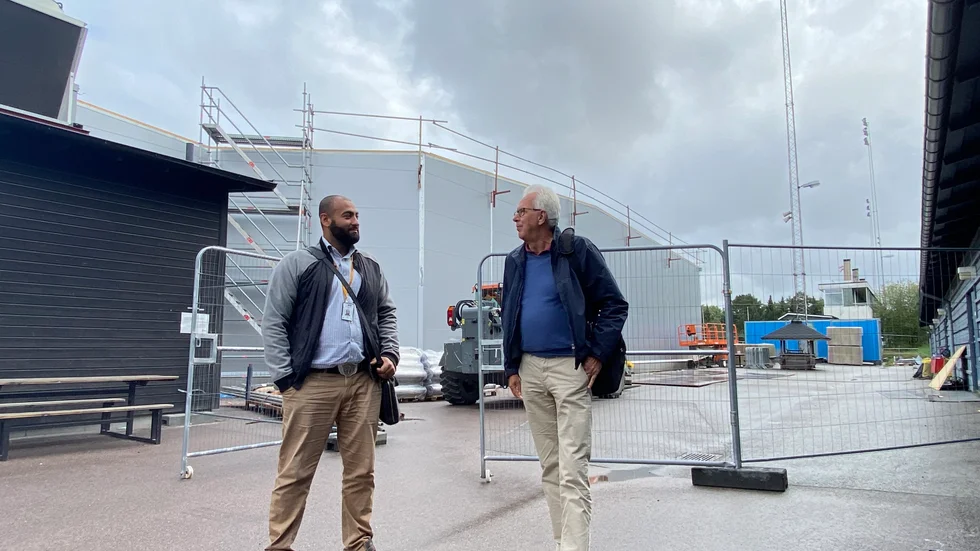 Laith "Leffe" Al-Ameri och Göran Andersson representerar Kommunfastigheter respektive kultur- och fritid.
