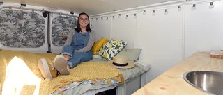Signe byggde om skåpbilen till husbilen Bosse