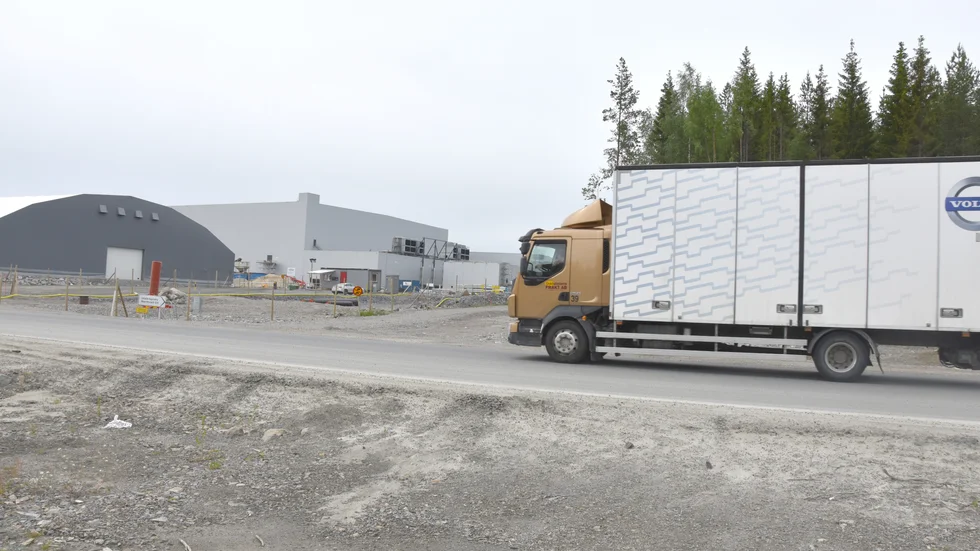 Bergsbyns företagspark är planerad öster om Northvolt och gränsa mot batterifabriken där utkiksplatsen ligger i dag.