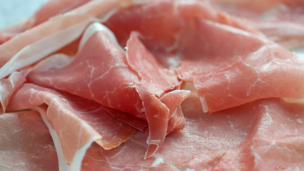 Parmaskinka - inte westfalisk skinka.