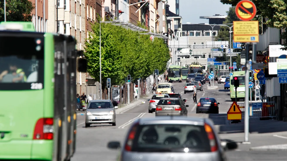 Trafik bilar Uppsala