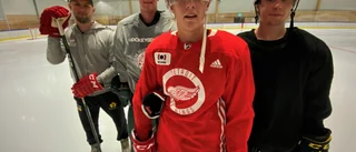 Här laddar Berggren för NHL-äventyret