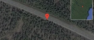 Stopp på väg 373 på grund av olycka med en personbil