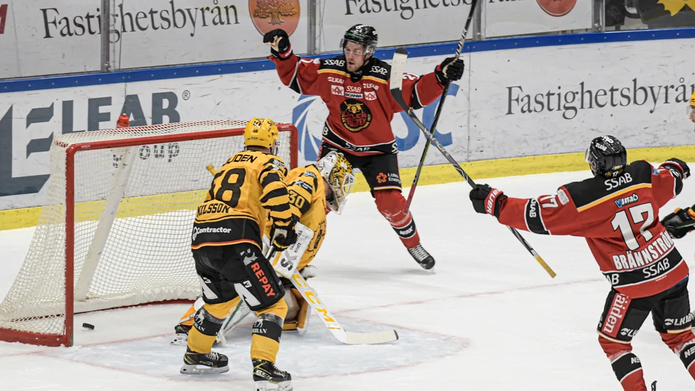 Juhani Tyrväinen stod för Luleå Hockeys andra mål i segermatchen mot Skellefteå i kvartsfinal 5.