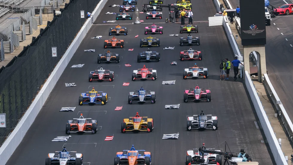 Över 100|000 personer kan se årets Indy 500 på plats. Arkivbild.