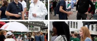 Bilderna från valstugorna • Partiledarbesök • Tyst protest från V • Killar som frågade om Ebba Buschs nummer