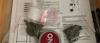 Par greps för narkotikabrott två dagar i rad – polisen hittade 800 gram cannabis 