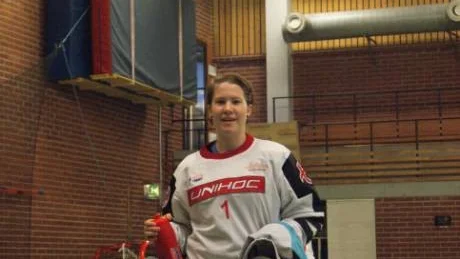 WIBK:s målvakt, Jennipher Nilsson, har en nyckelroll i morgondagens match.  Foto: Michael Törndahl