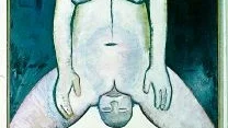 Nära åtal. Monica Sjöös "God giving birth" från 1968 väckte stor uppmärksamhet när den kom och konstnären höll på att åtalas för hädelse.  Foto: Karl-Olov Bergström