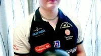 Elitseriedebut. Robin Karlsson debuterade i slitserien i bowling och slog 220 och 210 på sina två serier.Foto: Anders Steiner.