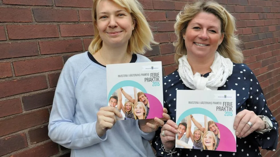 Katja Vrettou och Lotta Bäckström Svensson är praktisamordnare på Västerviks kommun.