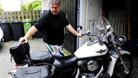 Motorcykeln är ett av Anders intressen och när han har möjlighet passar han på att ta lite egen tid på hojen. Egen tid är viktigt, säger han, både för honom och hans fru Marie.