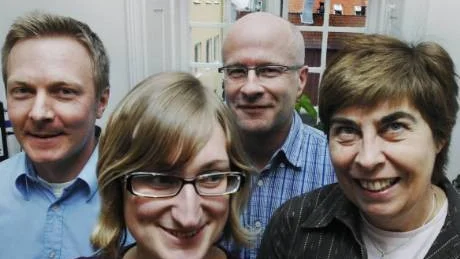 Pär Liffner, Thomas Nilsson, Kristin Nygren och Eivor Filipsson är alla nya ansikten på miljö- och byggnadskontoret i Västervik.Foto: Ellen Kindstrand