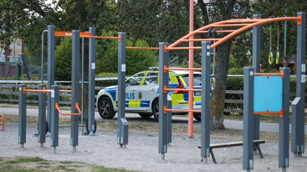 Skottlossningen inträffade i fredags nära en lekplats i Årby i Eskilstuna.