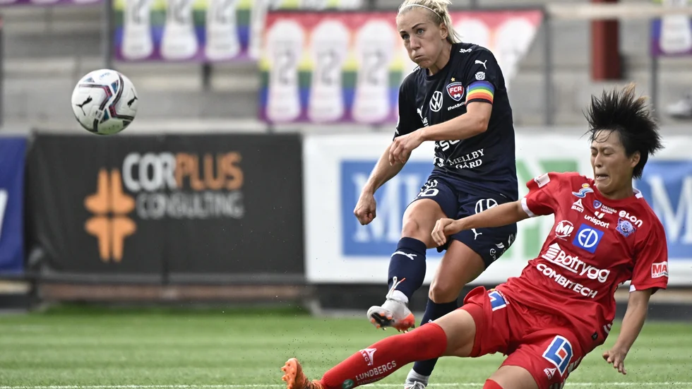 Mia Persson blev matchvinnare för Rosengård mot Linköping.