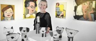 Elisabet bytte karriär – från tandläkare till konstnär: ”Så tacksam” • Nu ställer hon ut på Galleri1