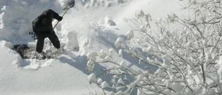 Det är snö överallt