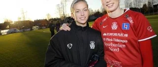 Mia Nilsson ersatte syrran - och gjorde två mål