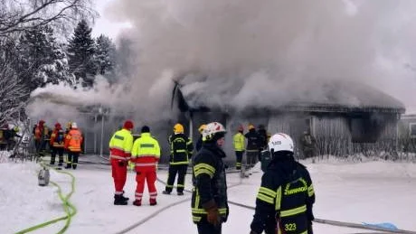 OMKOM. Tre timmar efter att branden bröt ut kom beskedet att kvinnan hade hittats död. Foto: Britt-Louise Spets